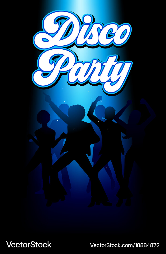 Disco dancing people Royalty Free Vector Image