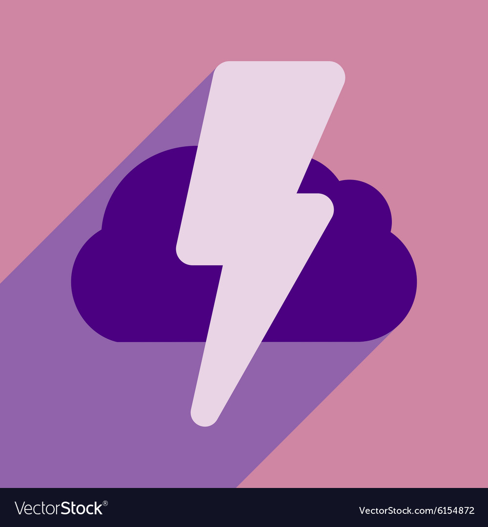 Flat with shadow icon and mobile application