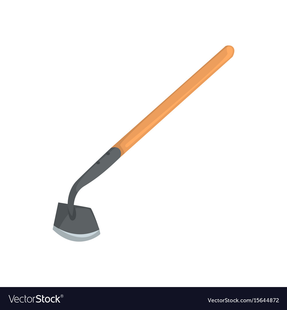 Garden Hoe Agriculture Tool Cartoon Royalty Free Vector