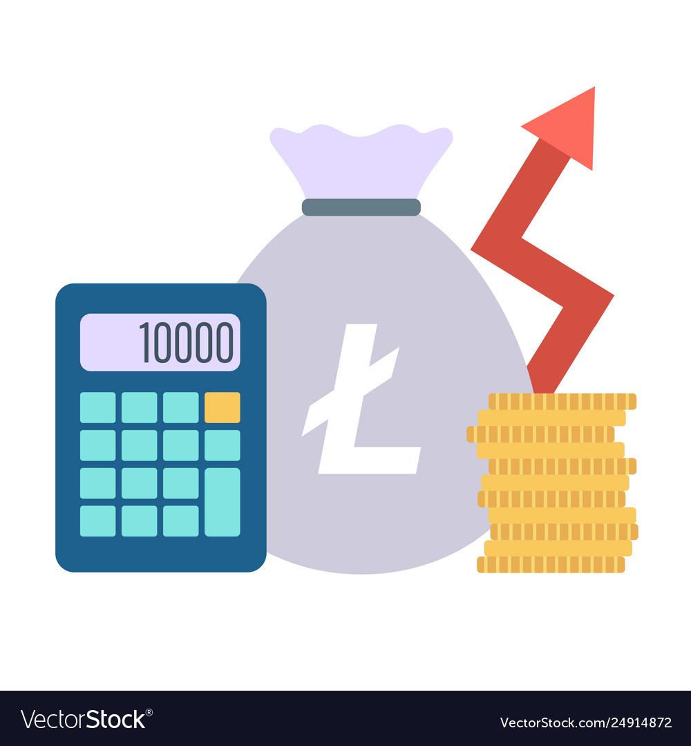 Icon with ico blockchain concept vector image Icon with ico blockchain concept