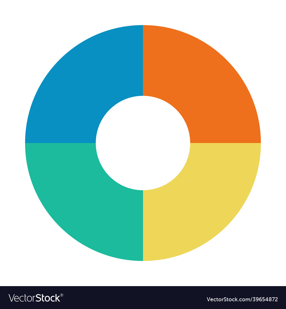 Infographic Pie Chart Cycle Presentation Diagram Vector Image