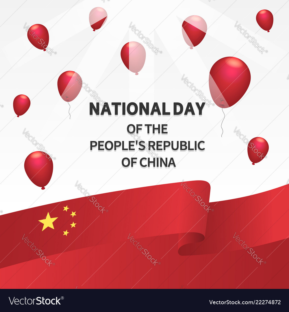 National people china day concept background Vector Image