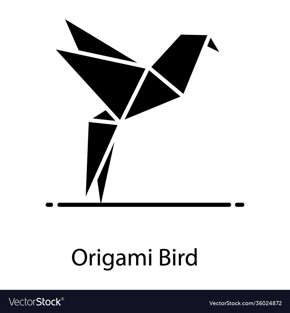 Origami bird