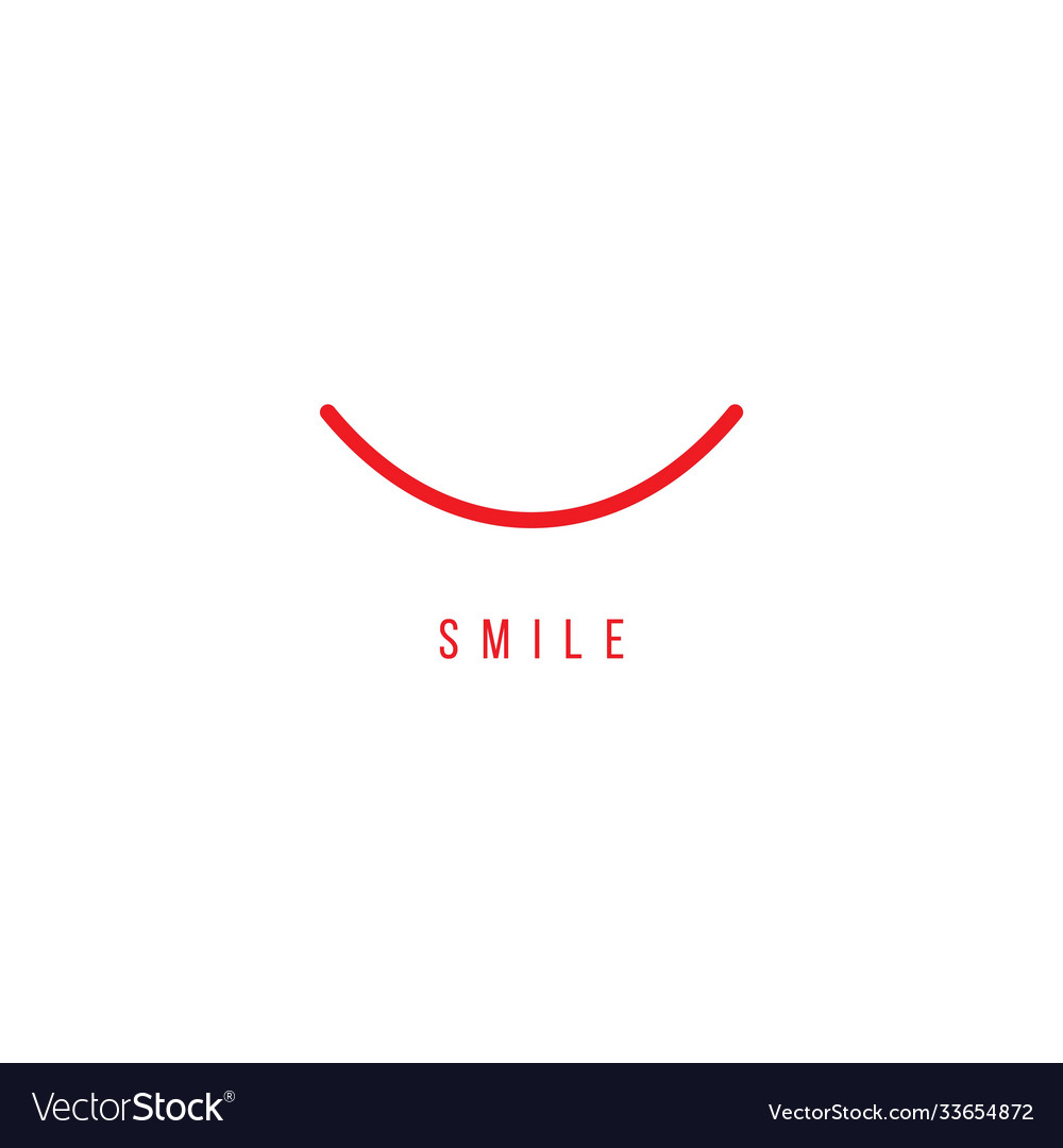 Smile template design Royalty Free Vector Image