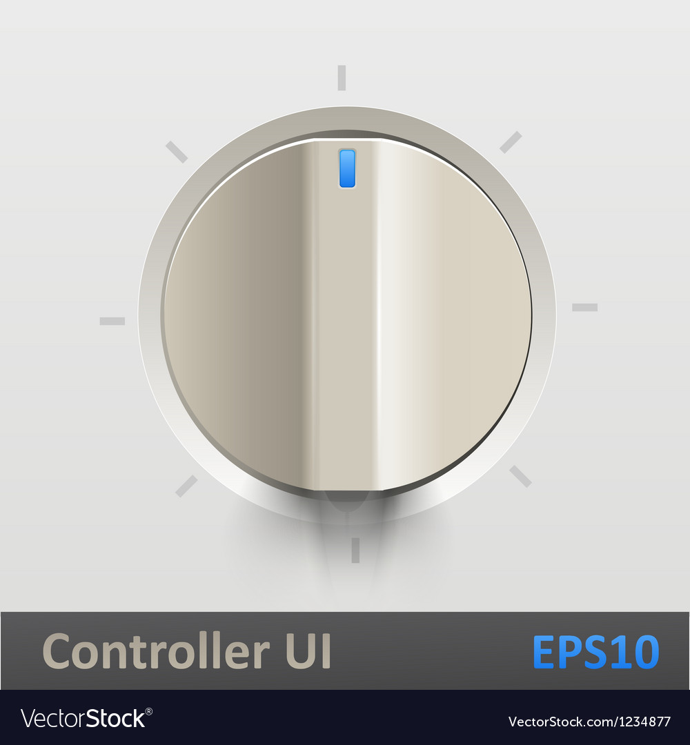 Control Knob Regulator Royalty Free Vector Image