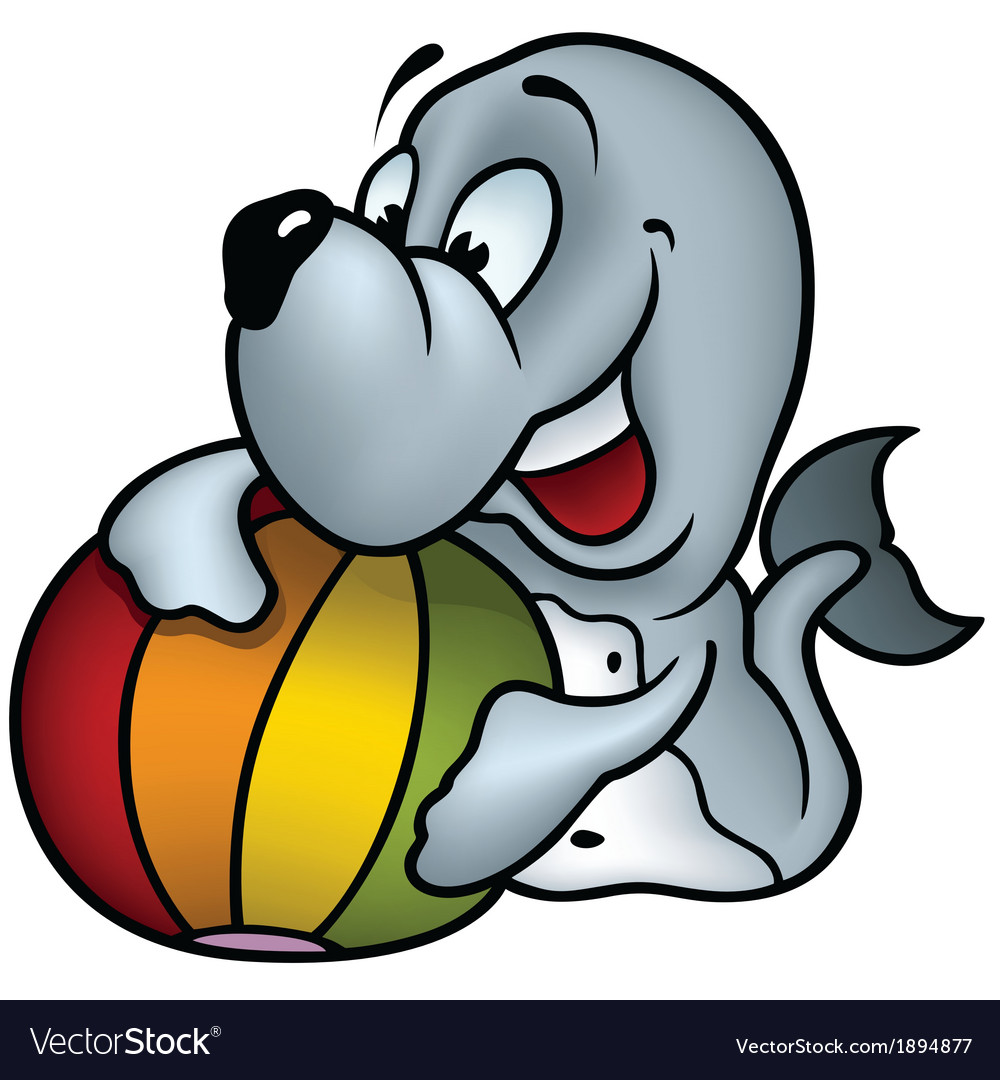 Cute Seal with Beach Ball