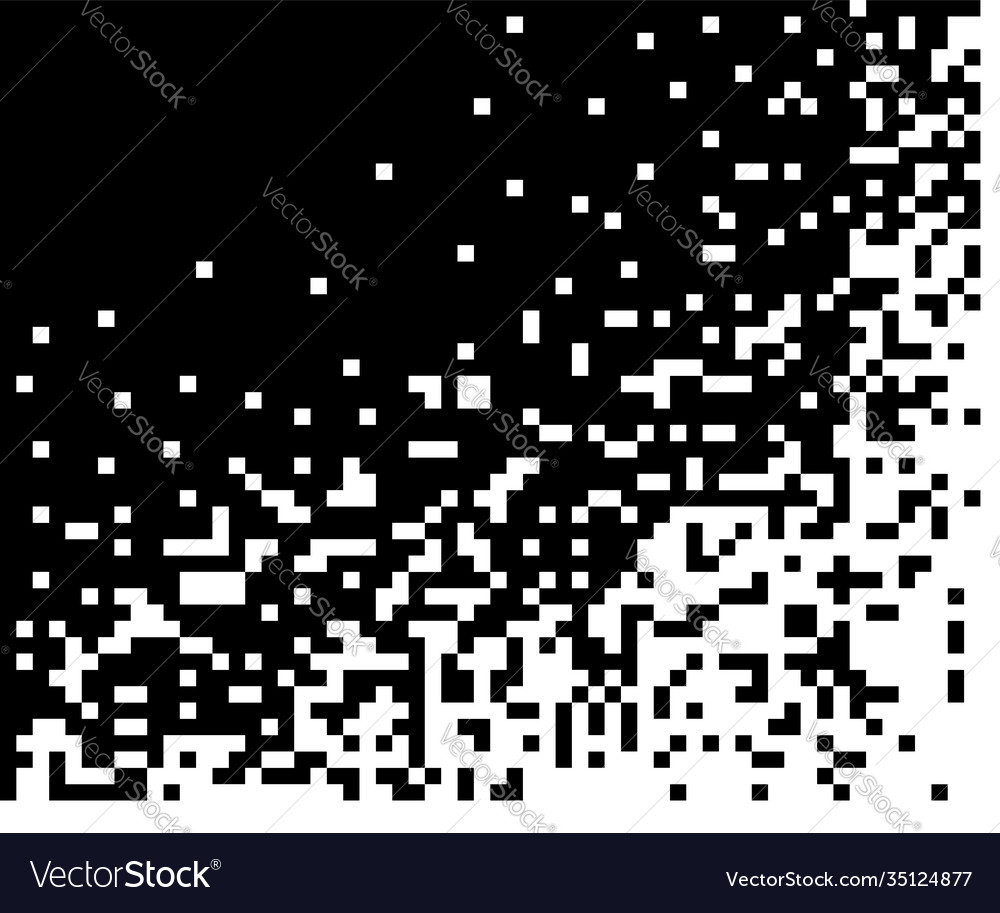 Dissolved filled square dotted pattern vector image Dissolved filled square dotted pattern