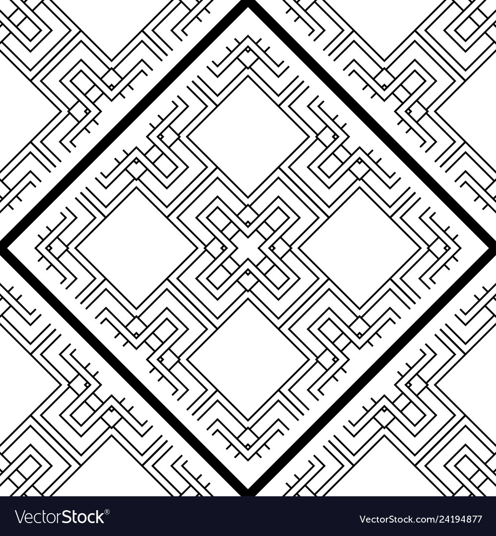 Modern geometric pattern vector image Modern geometric pattern
