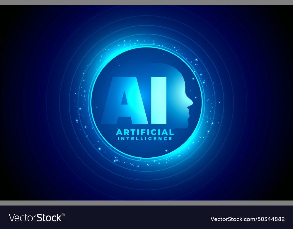 Futuristic Artificial Intelligence Web Tech Vector Image Futuristic Artificial Intelligence Web Tech Vector Image