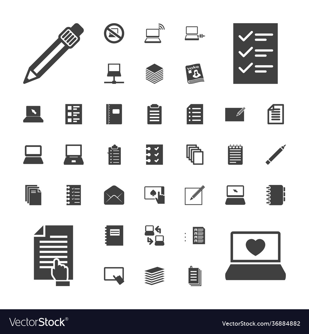 Notebook icons