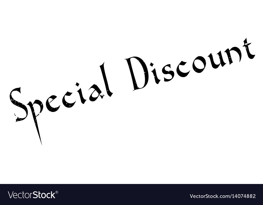 Special discount rubber stamp