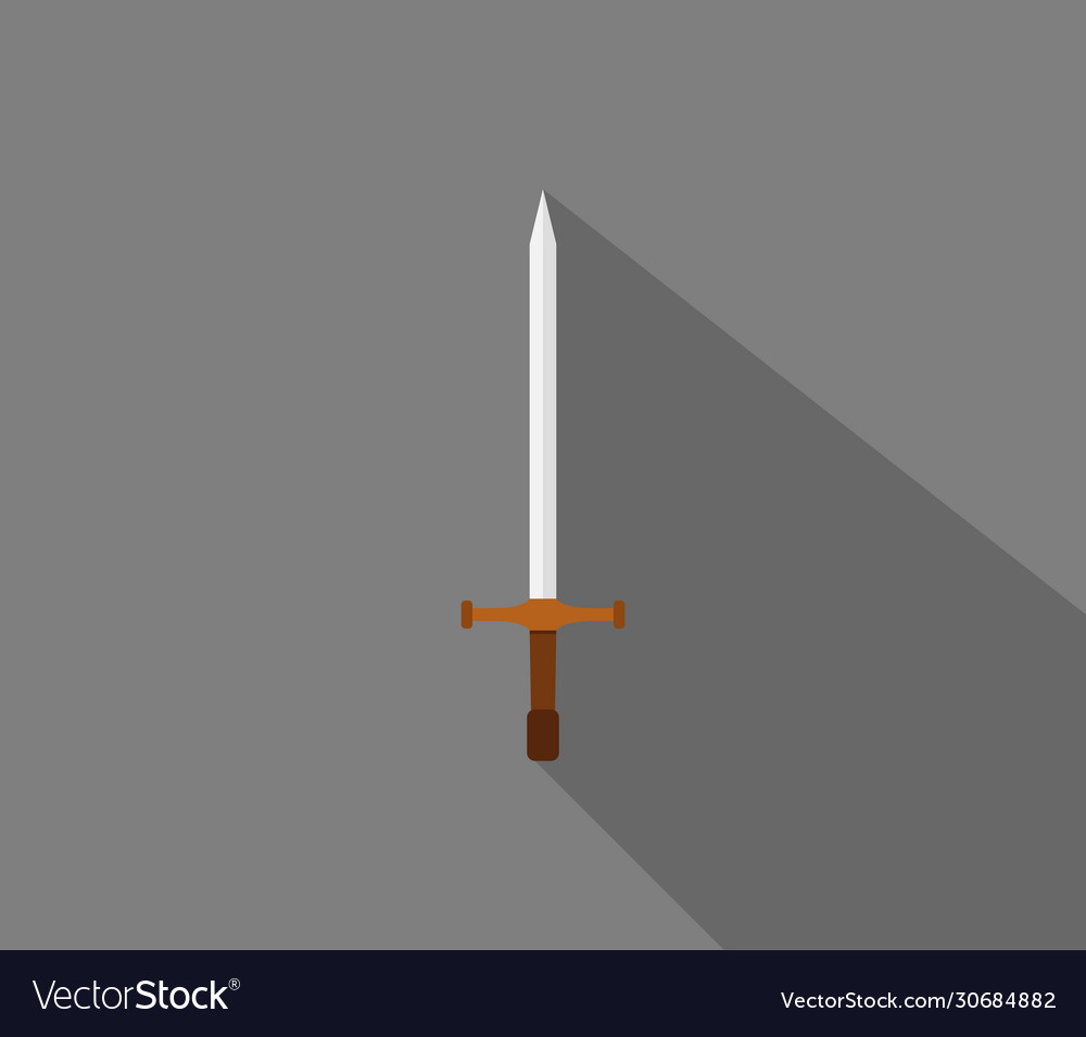 Sword icon in on white background