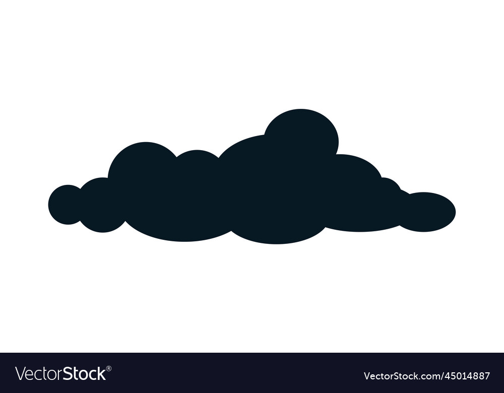 Black cloud icon Royalty Free Vector Image - VectorStock