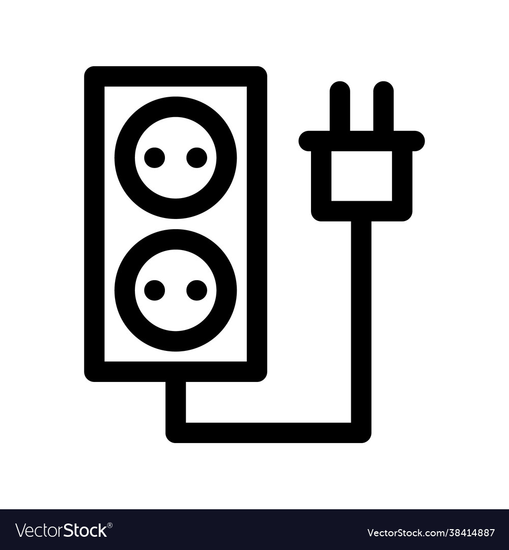 Graphic plug in icon Royalty Free Vector Image