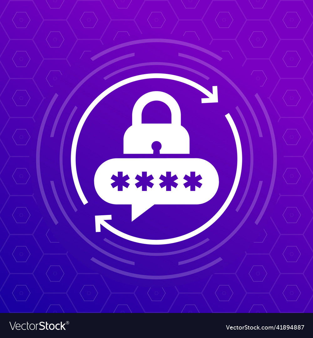 Password reset icon for apps design