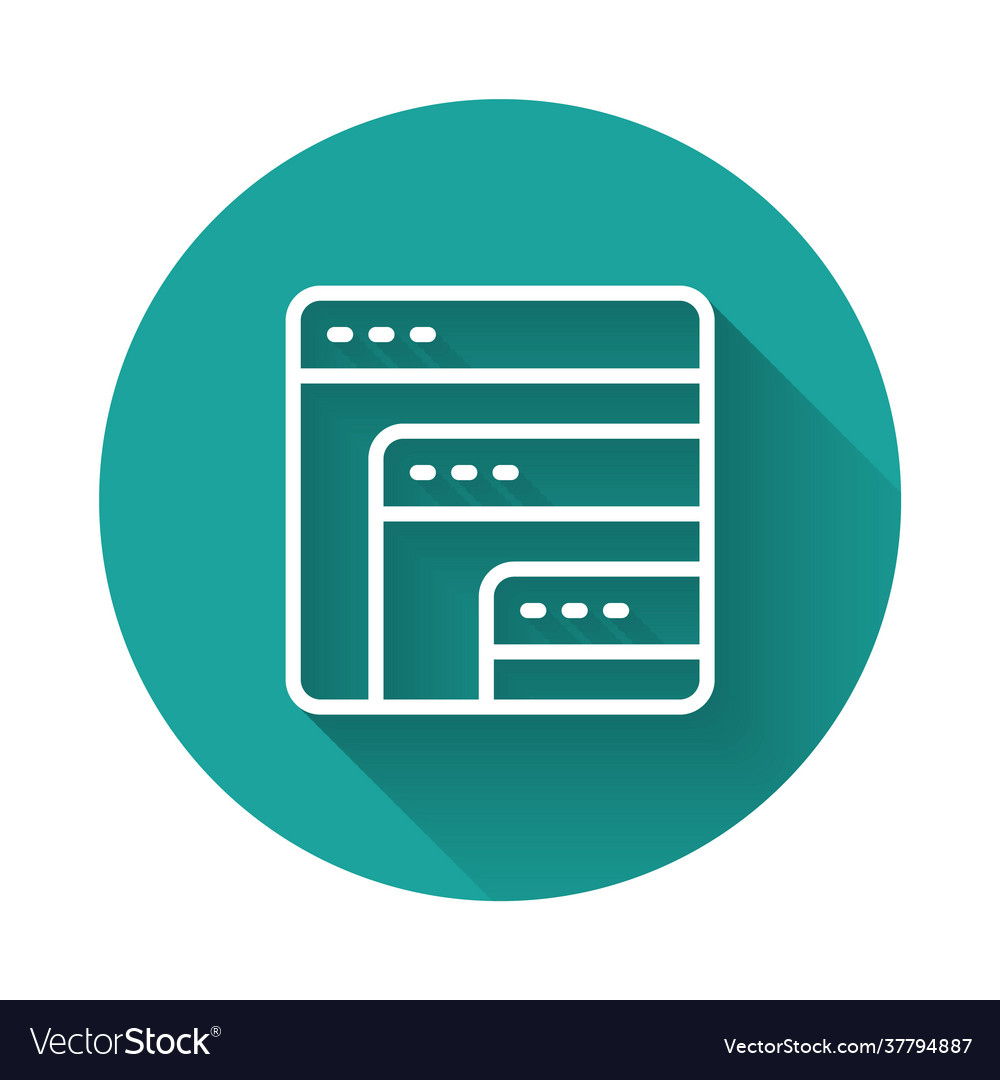 Weiße Linie Software Web-Entwickler Programmierung vector image Weiße Linie Software Web-Entwickler Programmierung
