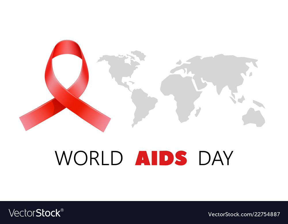 World Aids Day Awareness Hiv Prevention Royalty Free Vector