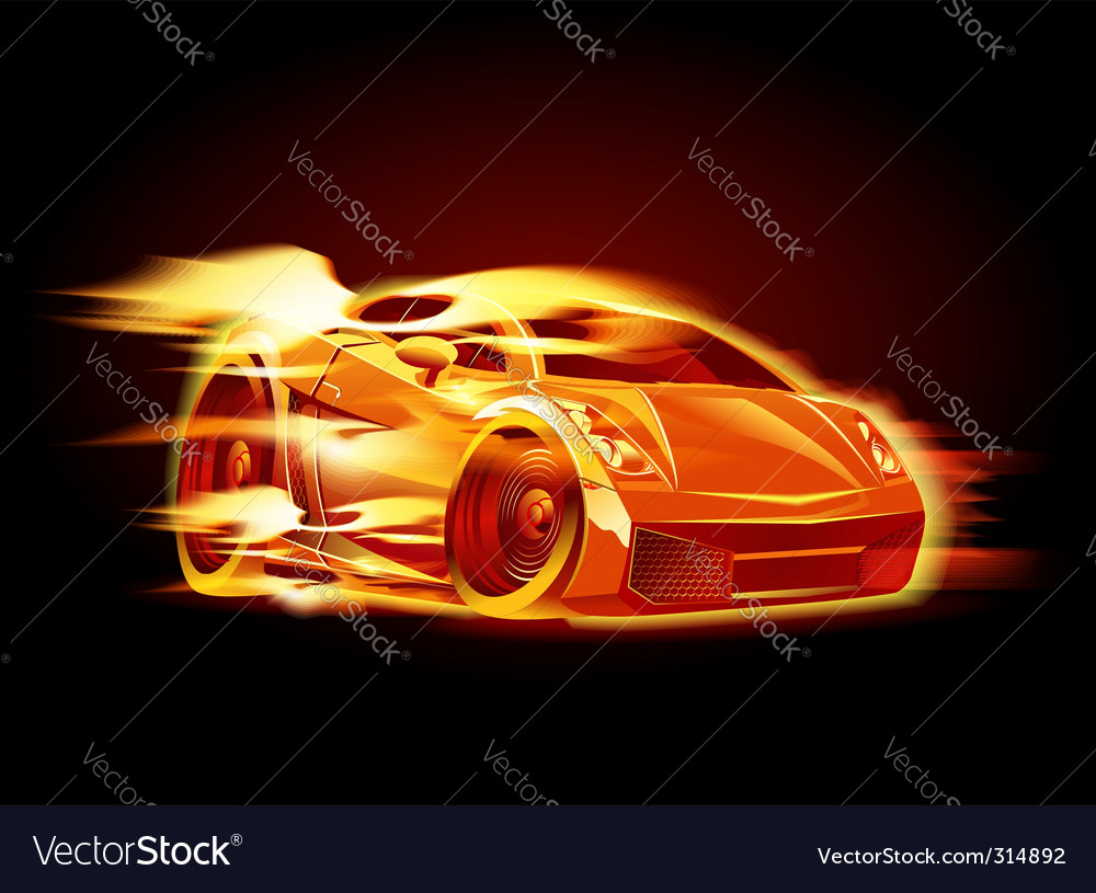 Cartoon sport car Royalty Free Vector Image - VectorStock Cartoon sport car Royalty Free Vector Image - VectorStock