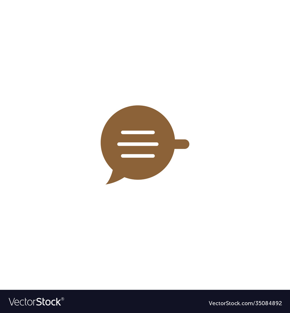 Coffee chat graphic design template simple Vector Image