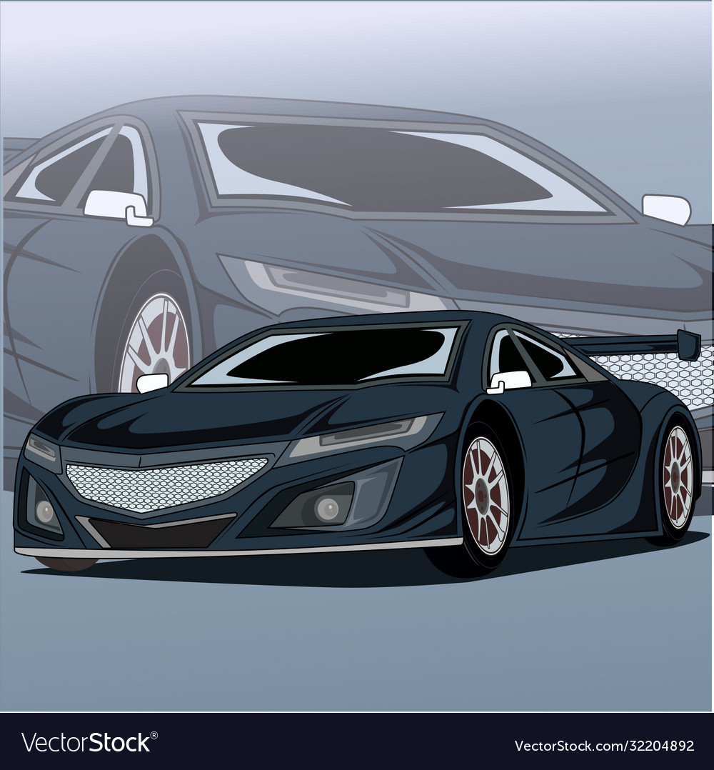 Custom car isometric clip-art