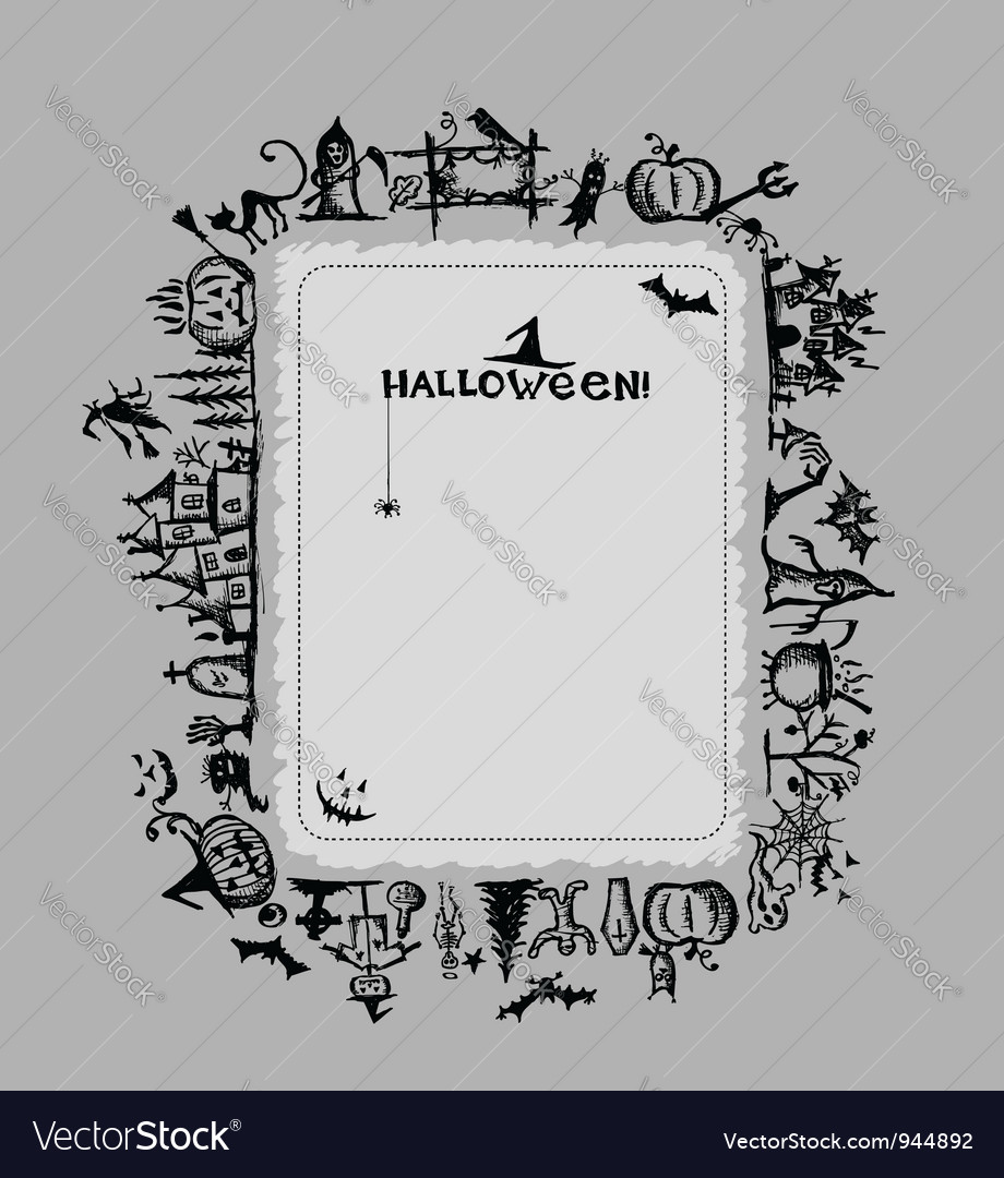 Halloween frame for your design