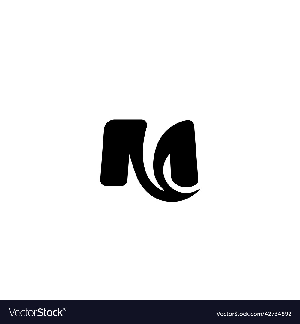 Letter m swirl logo design template