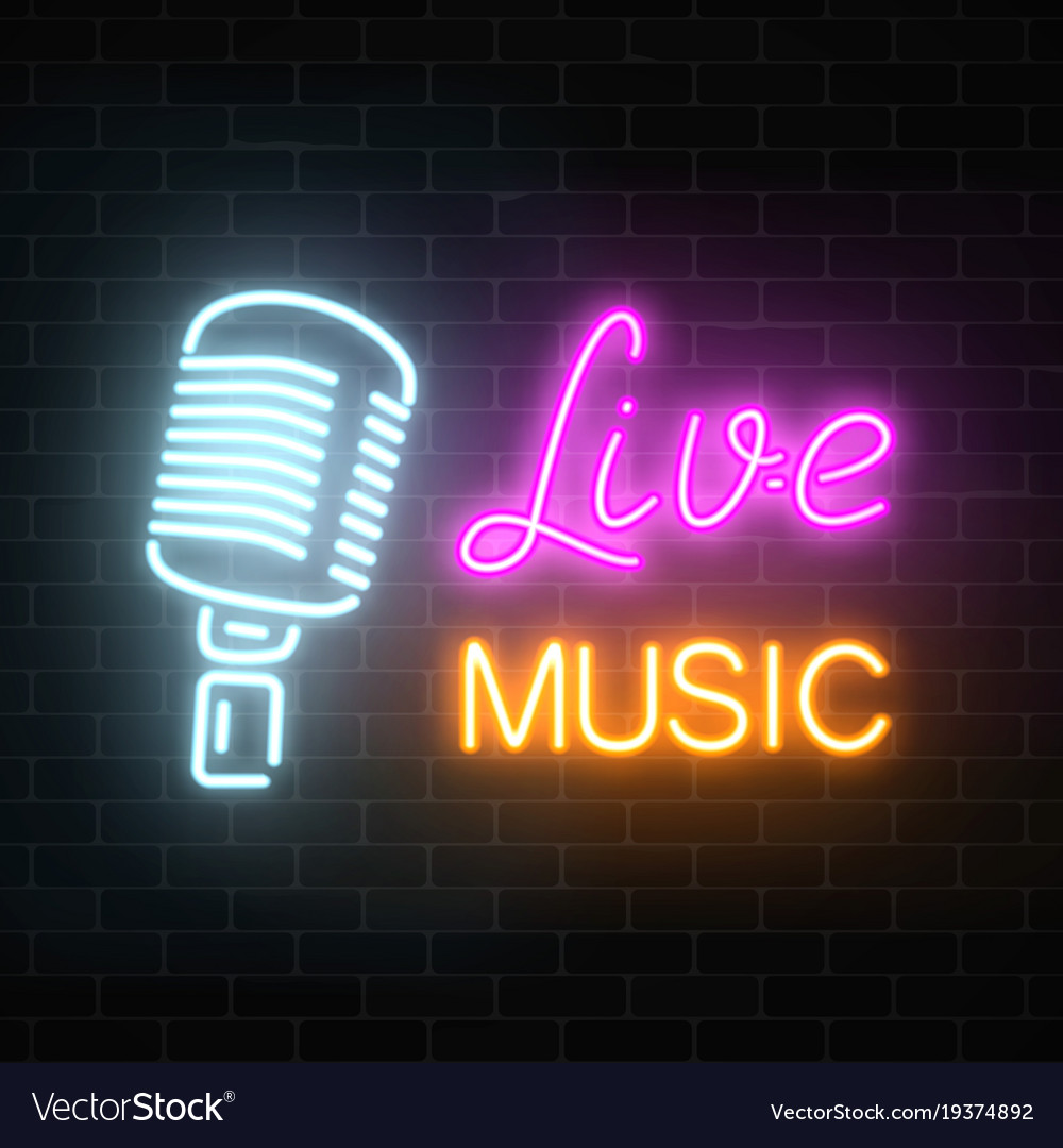 Live Music Neon Sign