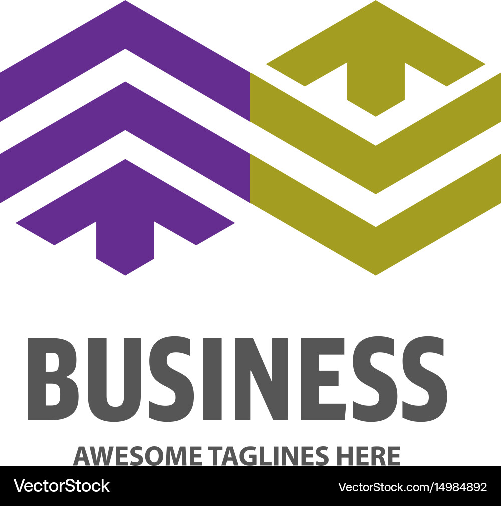 Real estate unlimited development with arrow logo Vector Image