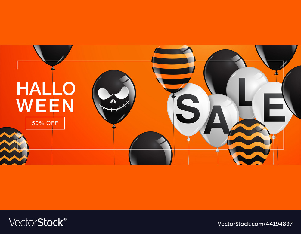 Halloween banner ghost scary spooky air