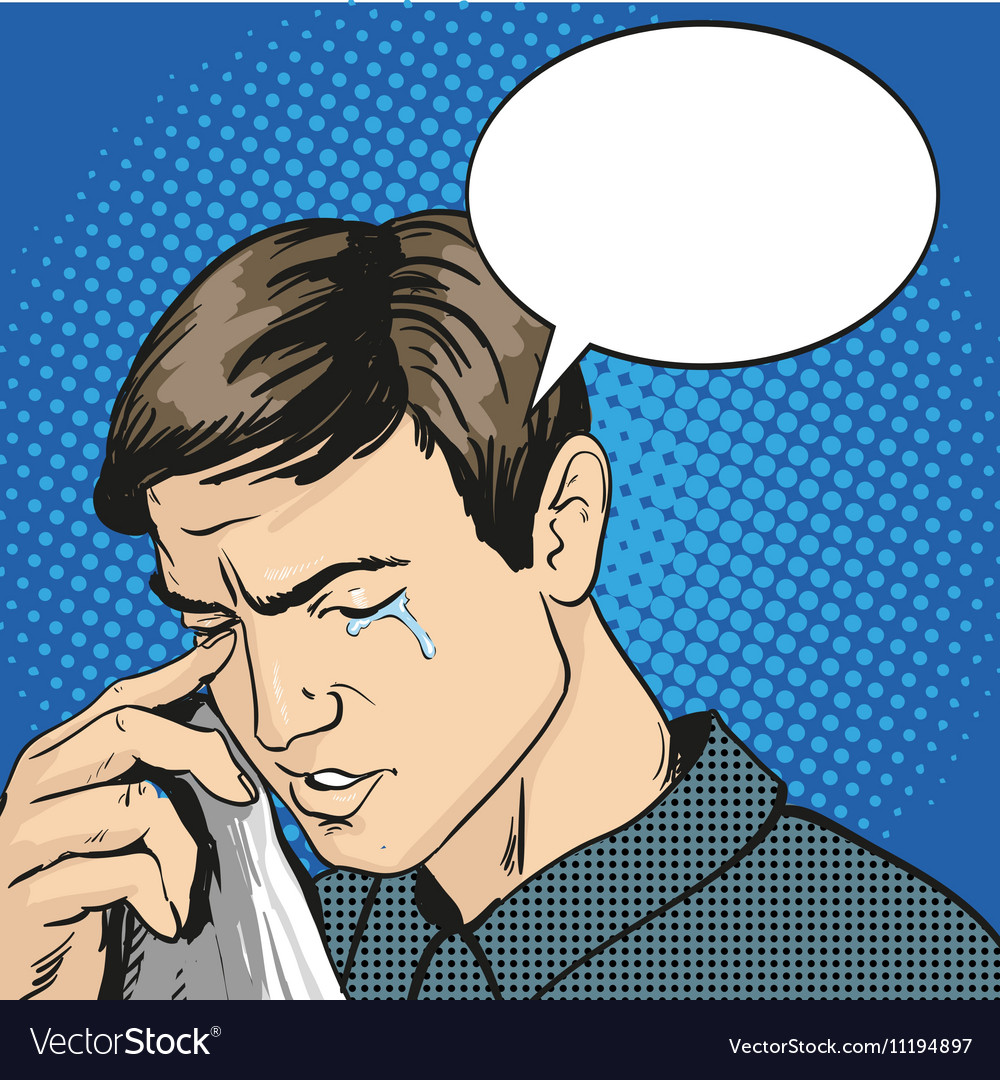 man in stress and