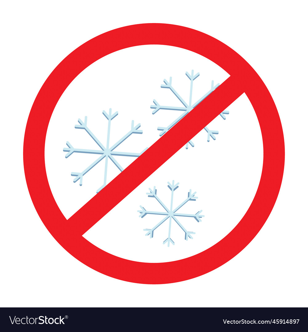 Three snowflakes in cartoon style under Royalty Free Vector