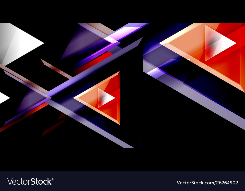 3d triangular minimal abstract background