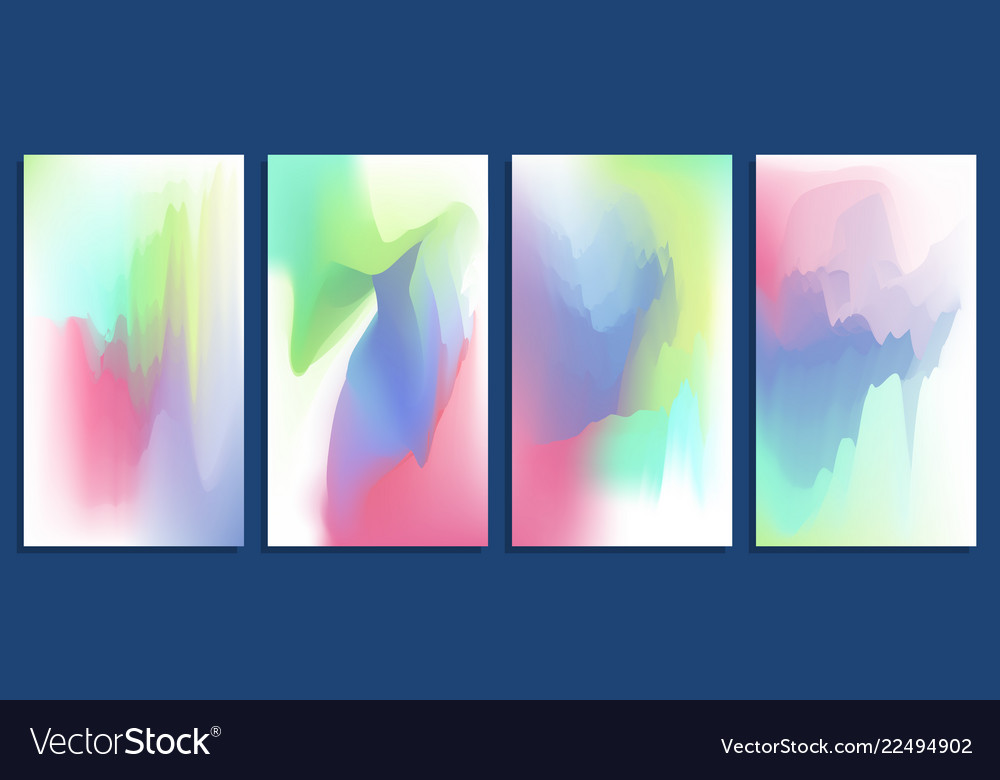 Colorful abstract vibrant blurred holographic vector image Colorful abstract vibrant blurred holographic
