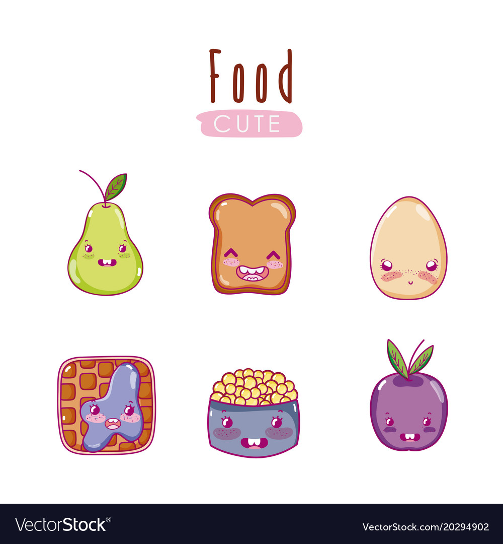 cute food cartoons