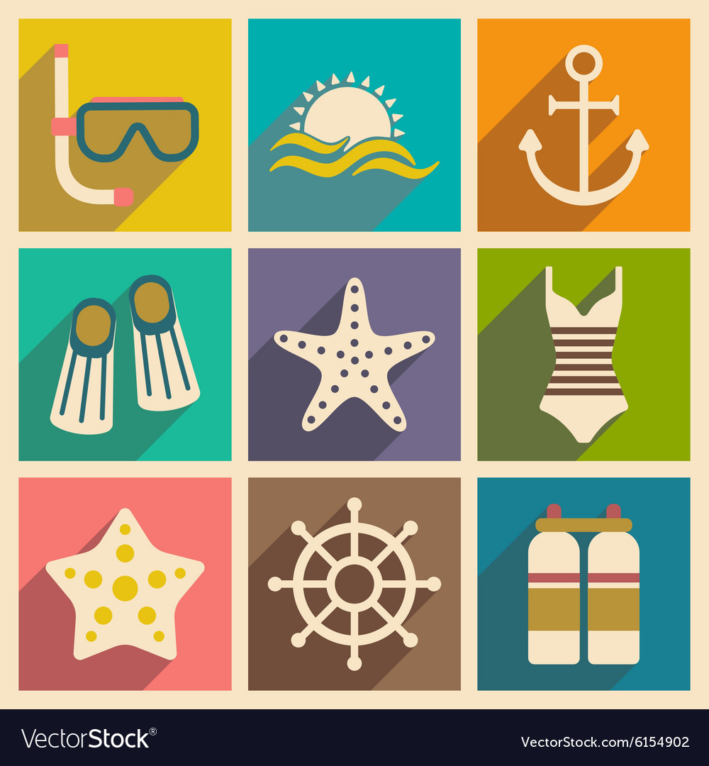 Flat with shadow concept and mobile application