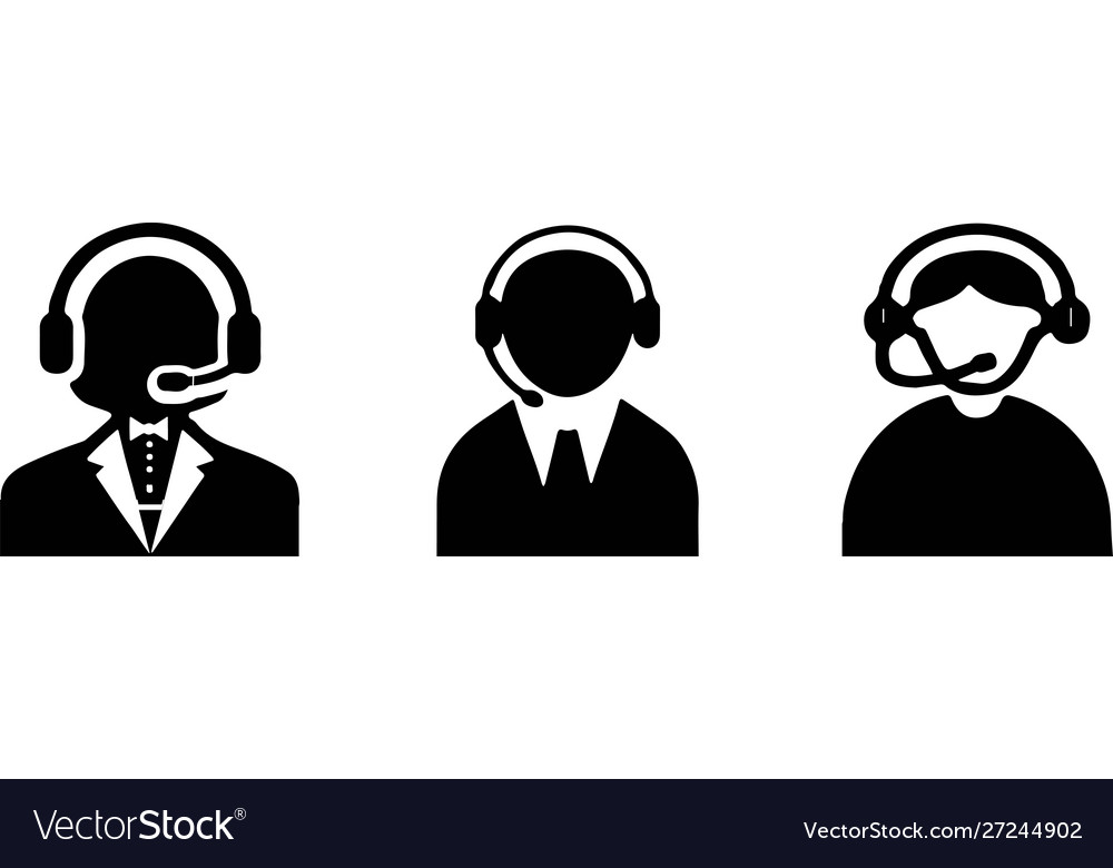 Operator icon on white background