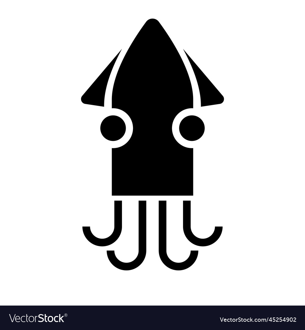 Pop squid Silhouette Ikone