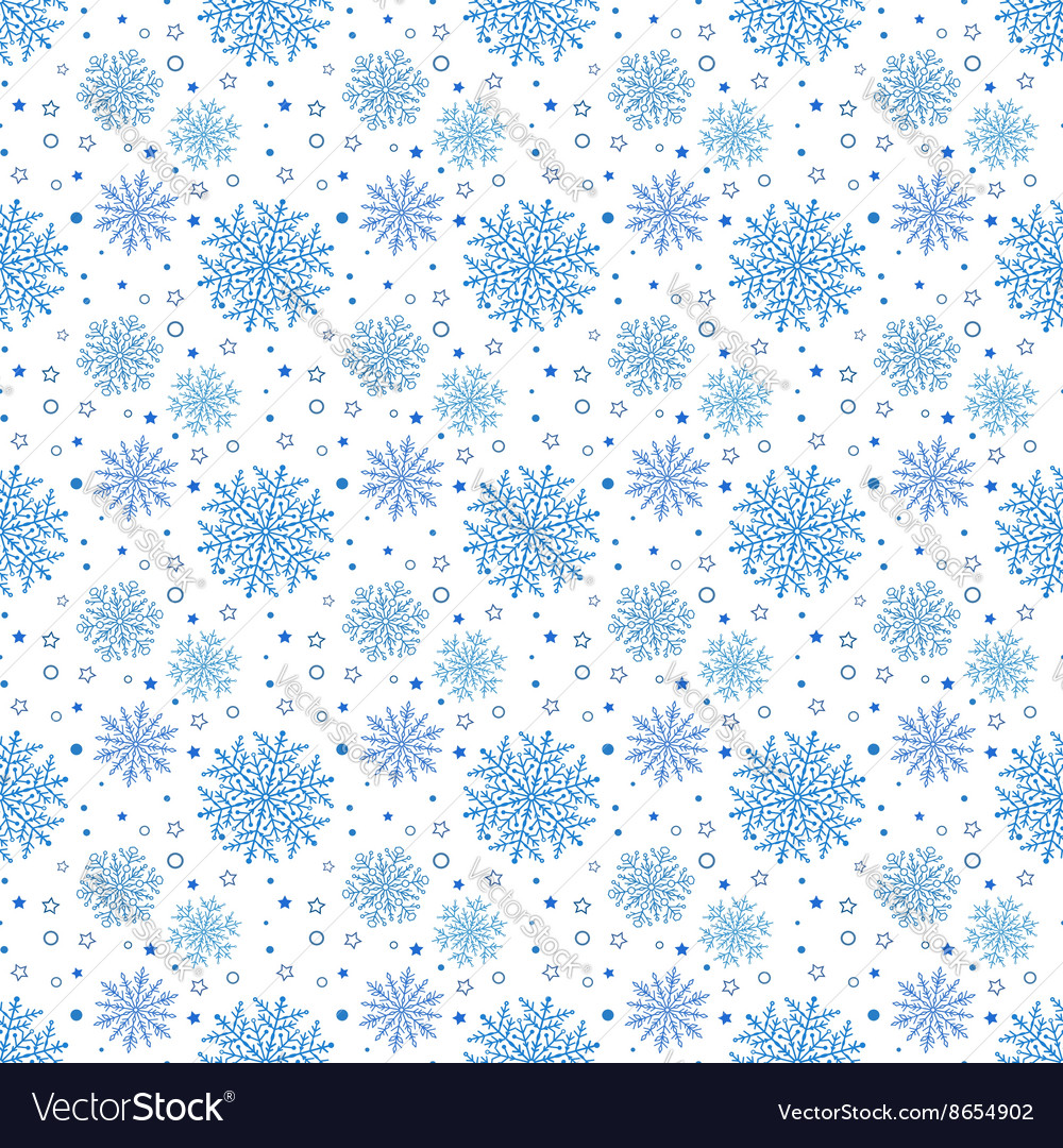 Seamless background with snowflakes Royalty Free Vector