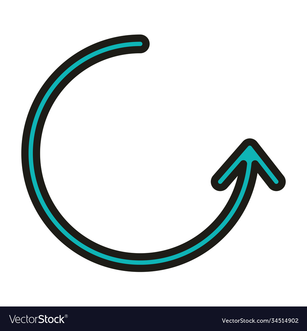 User interface update data arrow linear and fill