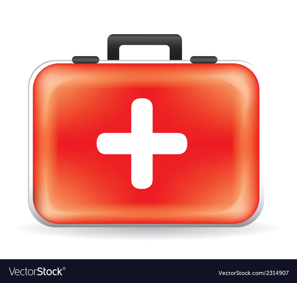 A health kit isolated on white background Vector Image