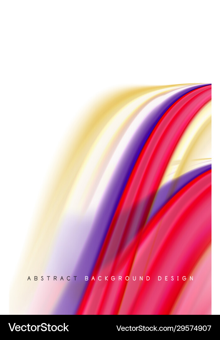 Abstract background - fluid color gradient waves Vector Image