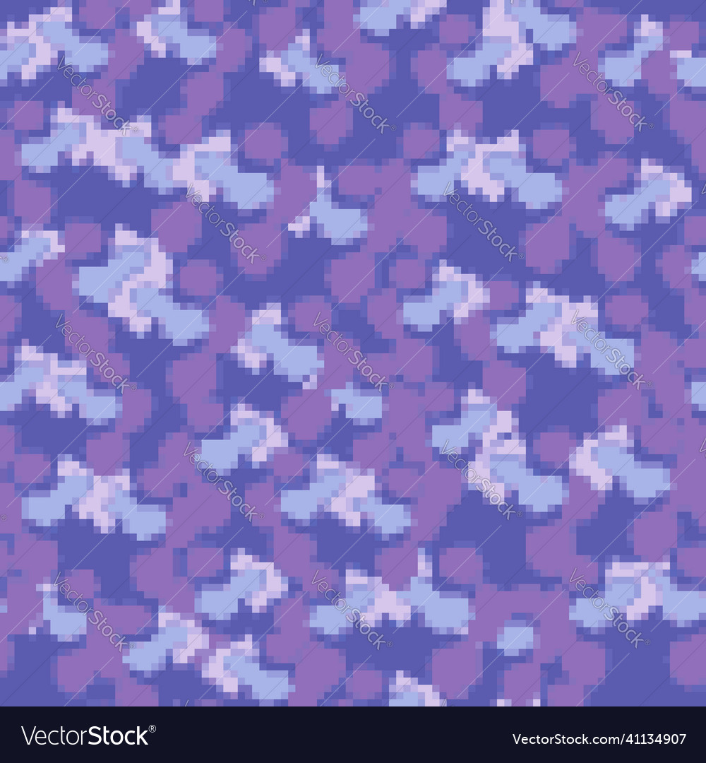 Abstract camouflage seamless pattern in pixel vector image Abstract camouflage seamless pattern in pixel