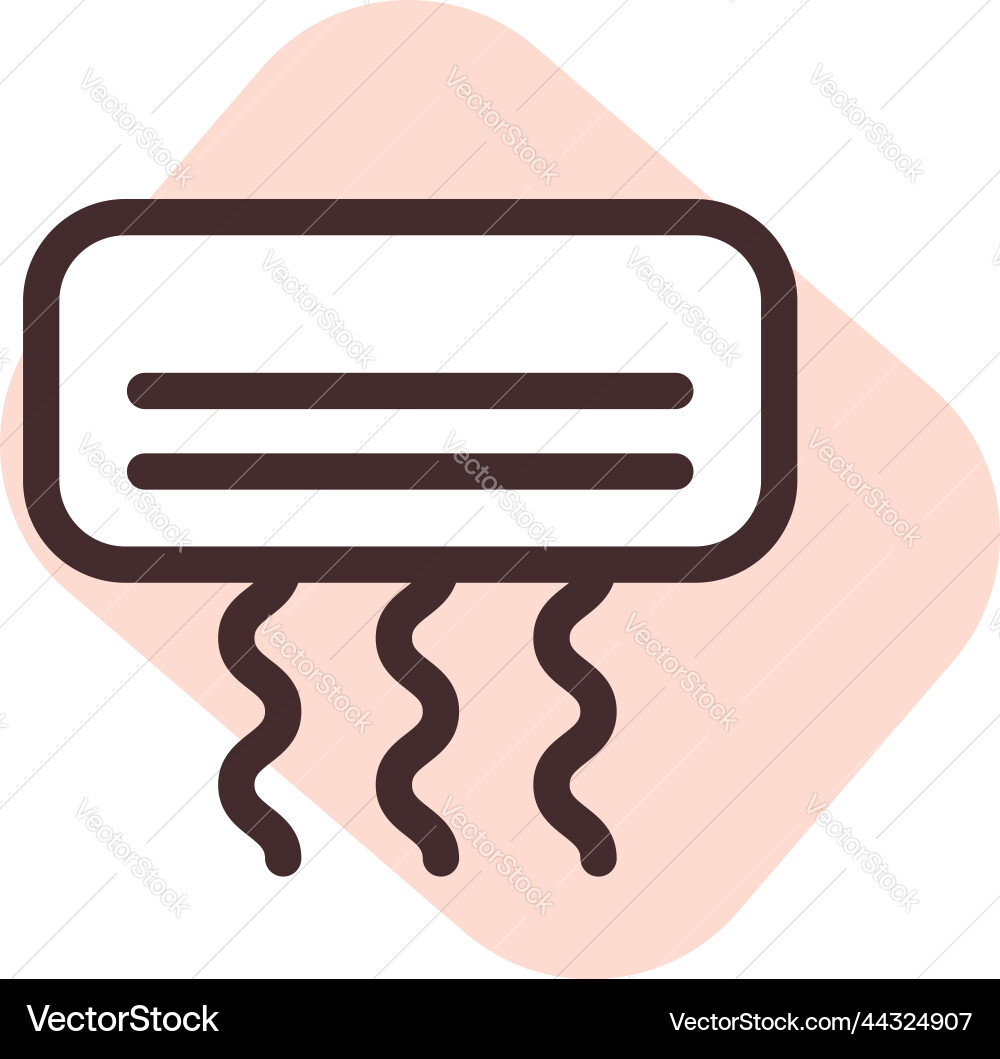 Air conditioner on a white background Royalty Free Vector