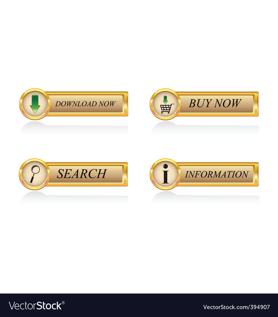Gold buttons set