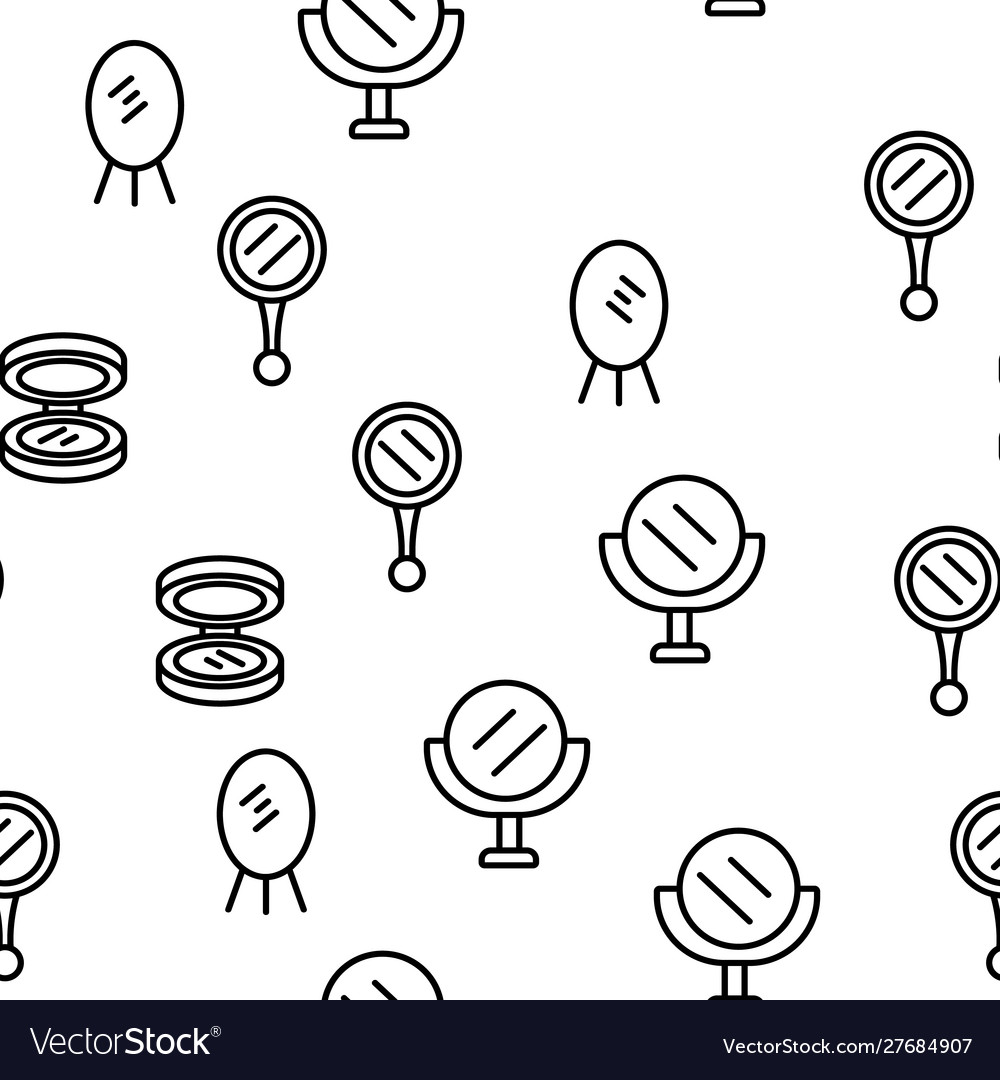Mirror different form seamless pattern vector image Mirror different form seamless pattern