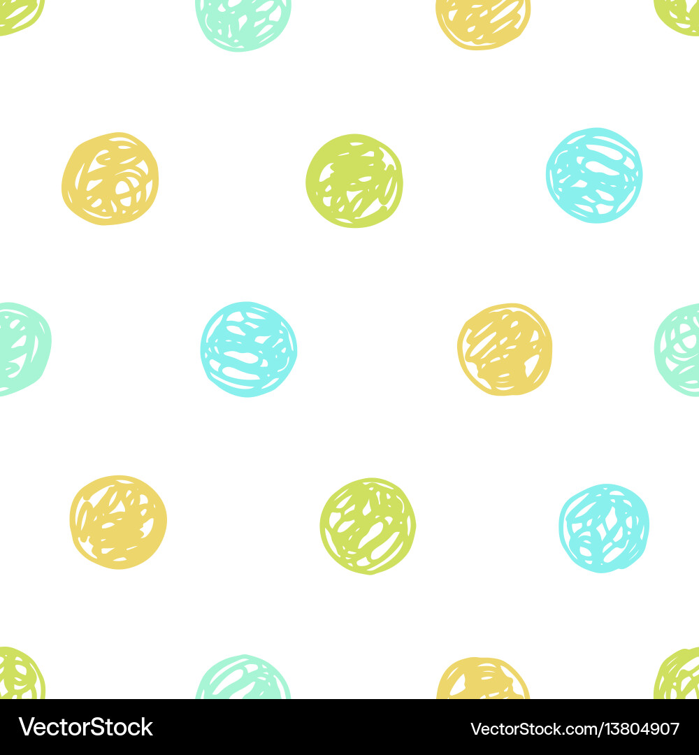 Polka dot seamless pattern Royalty Free Vector Image