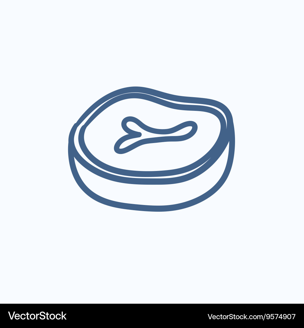 Steak sketch icon Royalty Free Vector Image - VectorStock