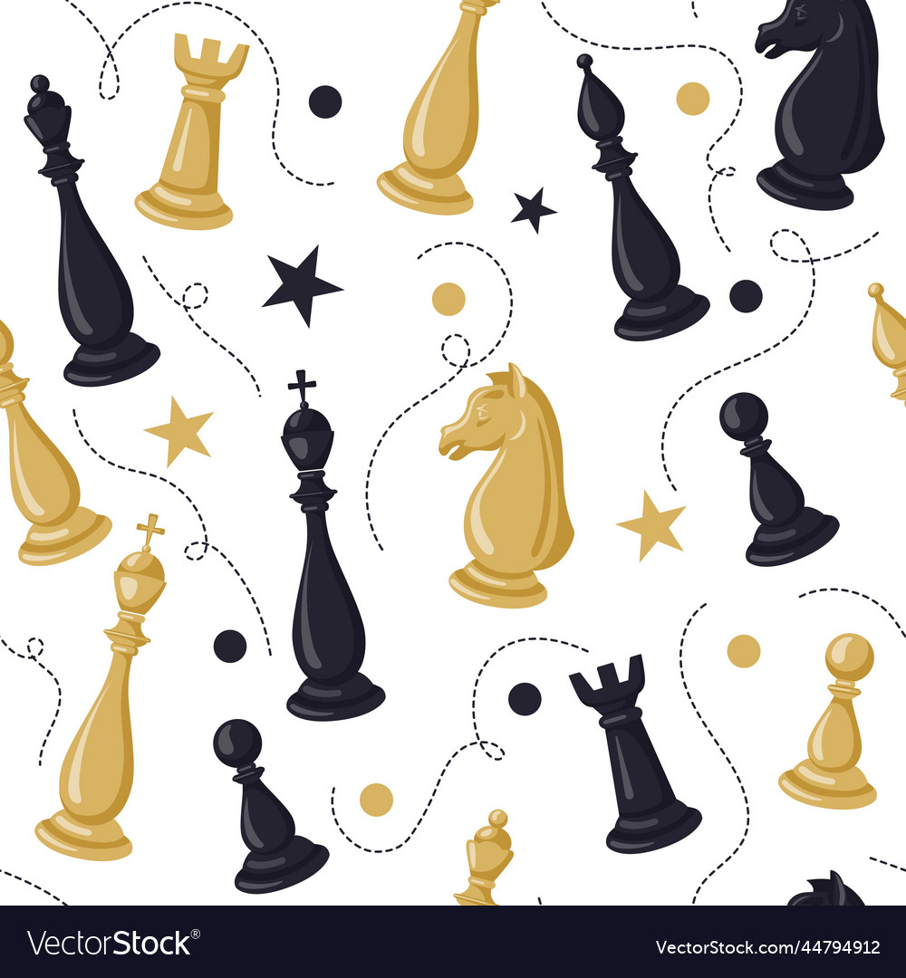 King and queen chess Royalty Free Vector Image