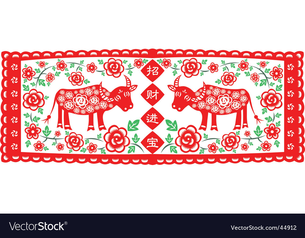 Chinese new year cow