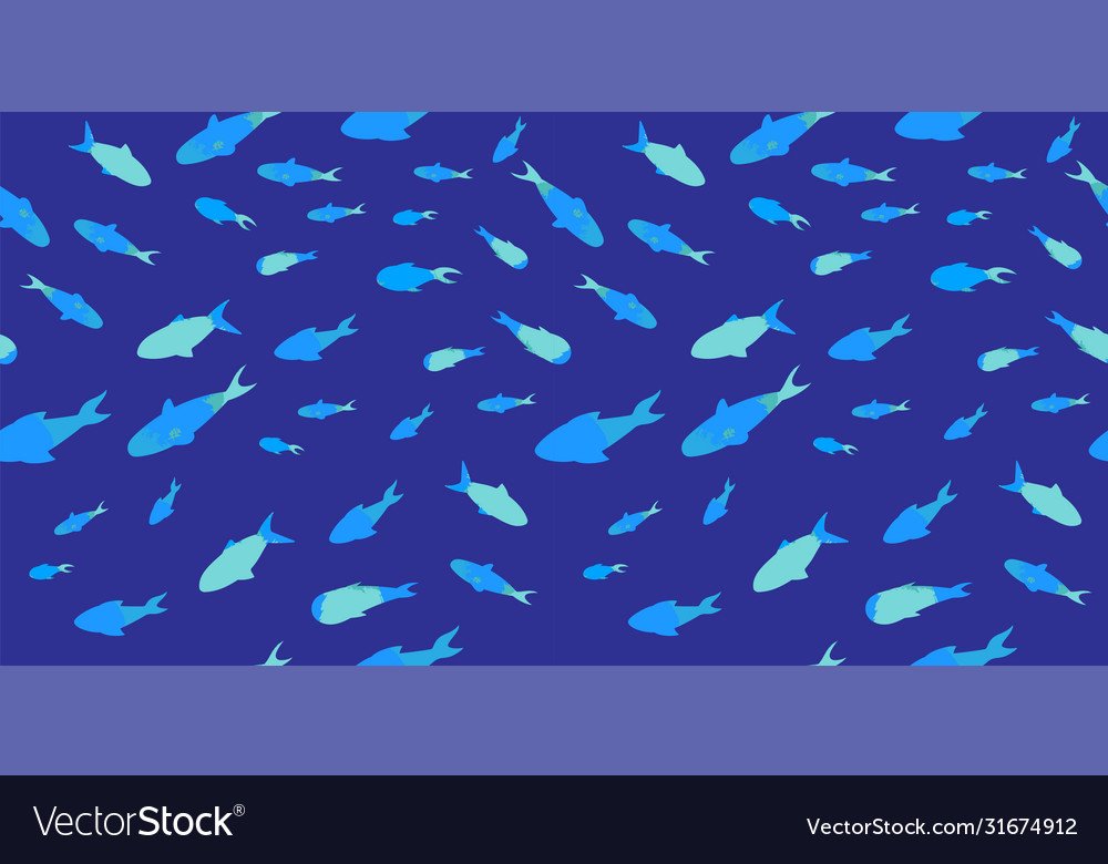 Fish with texture effect vector image Fish with texture effect